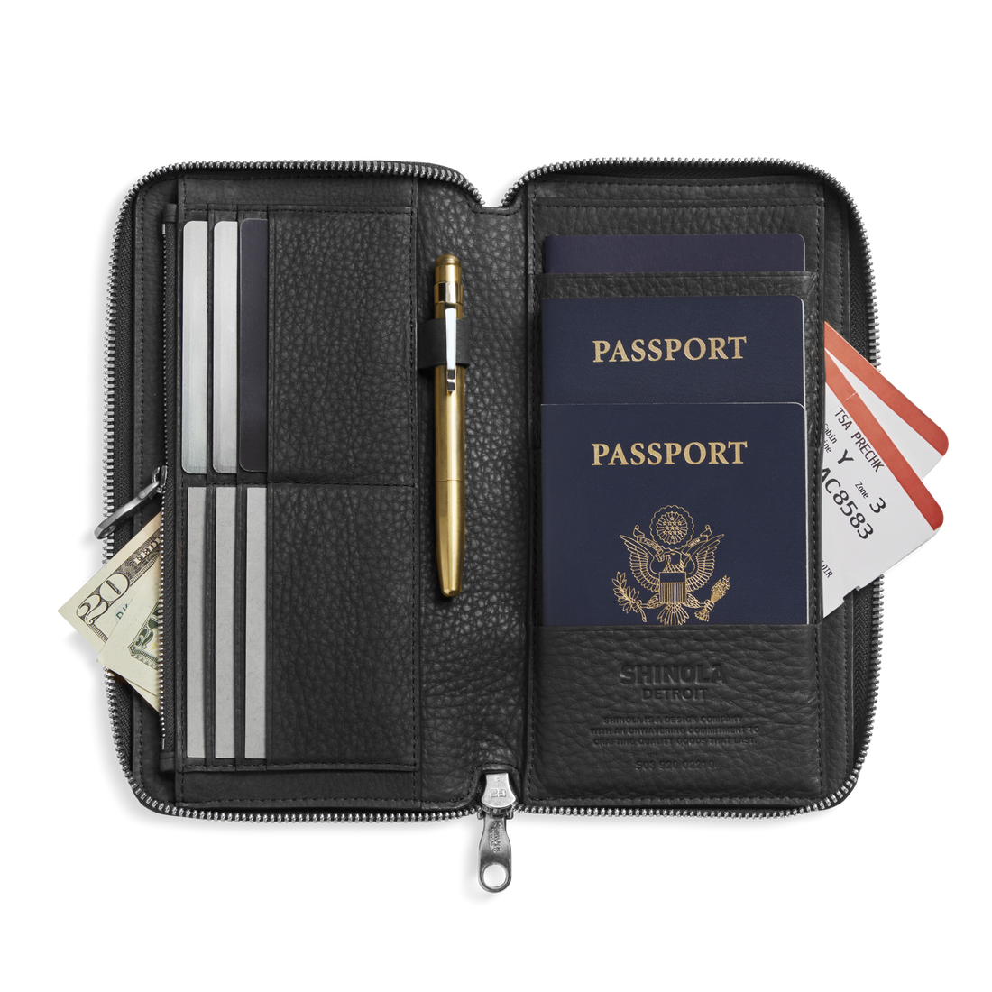 ORGANIZER WALLET | Natural Grain Leather