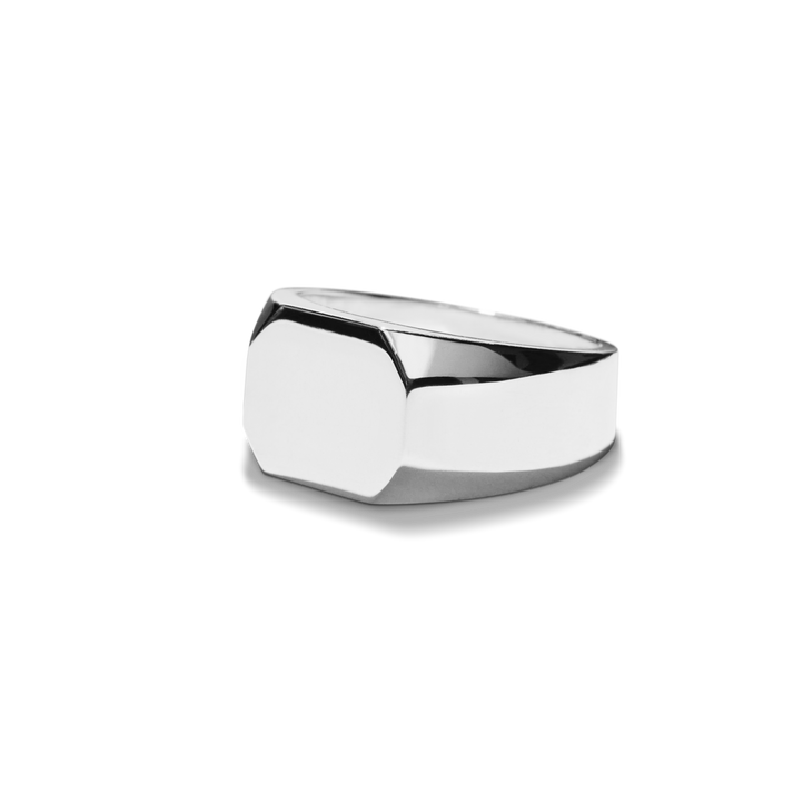 OCTAGONAL SIGNET RING | .925 Sterling Silver