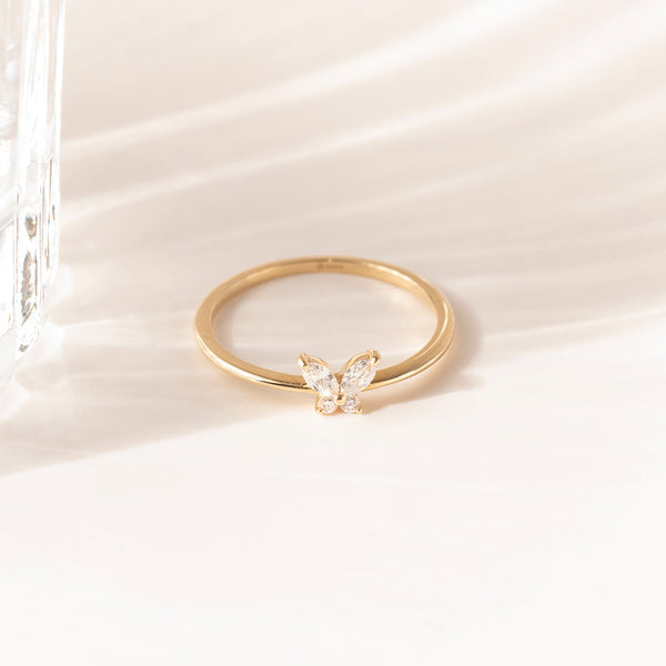 ZORINA | Marquise Lab Grown Diamond Butterfly Ring