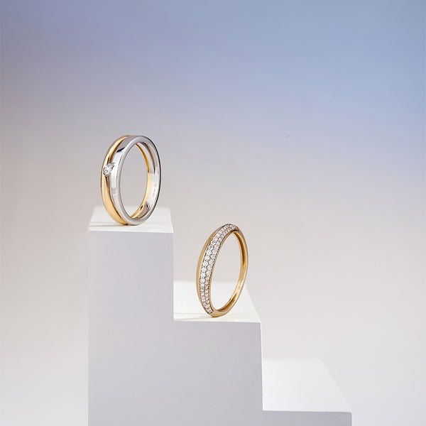 GILEA | Two-Tone Pave Lab-Grown Diamond Ring