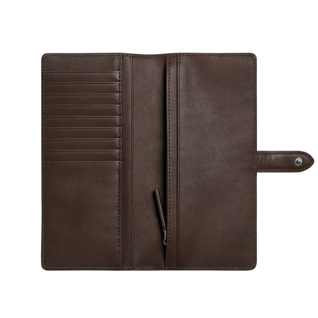 CONTINENTAL SNAP WALLET | Espresso