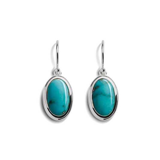 HEIRLOOM DROP TURQUOISE EARRINGS | Sterling Silver
