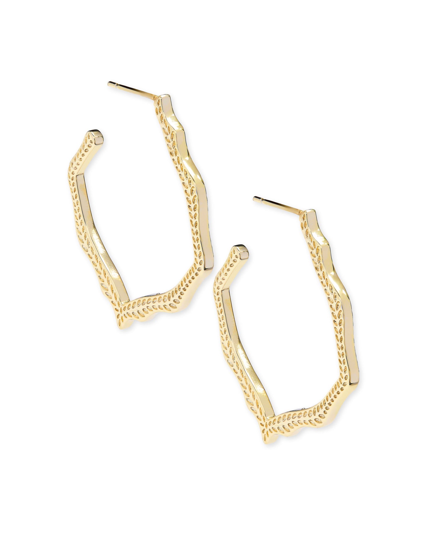 Miku Hoop Earrings in Gold
