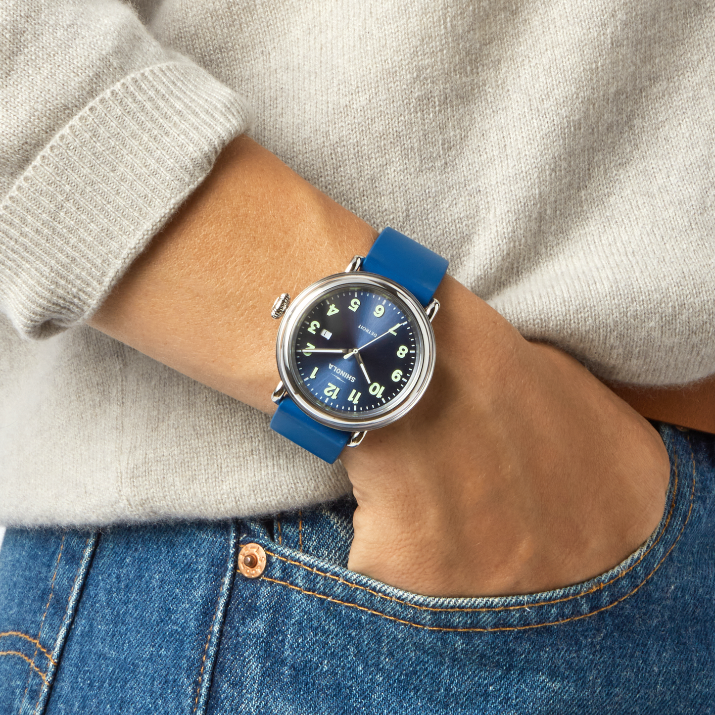 DETROLA WATCH 41MM | Denim Blue