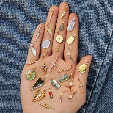 Gold Oval Charm