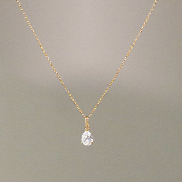 CASELLA | Pear Lab Grown Diamond Solitaire Necklace