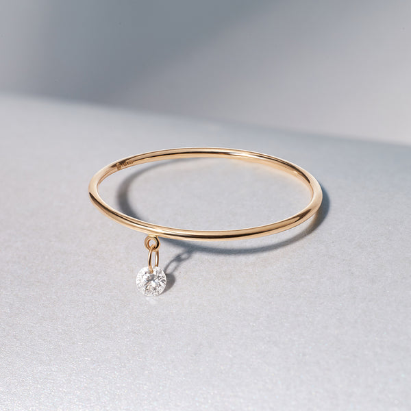 CHEVAL | Single Floating Diamond Ring