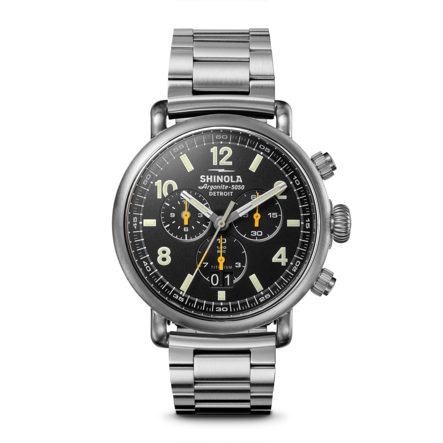 THE RUNWELL CHRONOGRAPH WEST WIND WATCH GIFT SET 42MM | Black