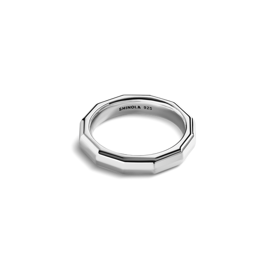 5MM GEOMETRIC BAND | Sterling Silver