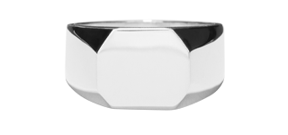 OCTAGONAL SIGNET RING | .925 Sterling Silver
