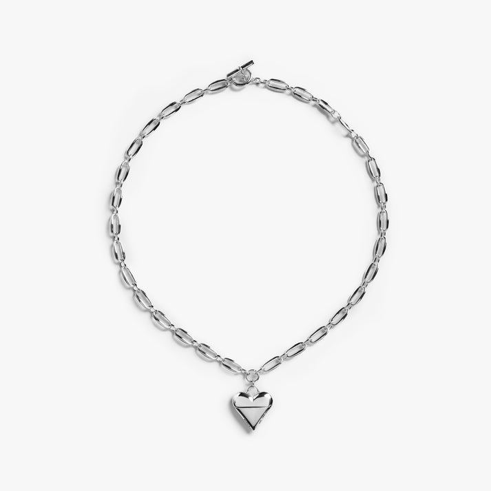 GIVE YOUR HEART AWAY PENDANT NECKLACE | Sterling Silver