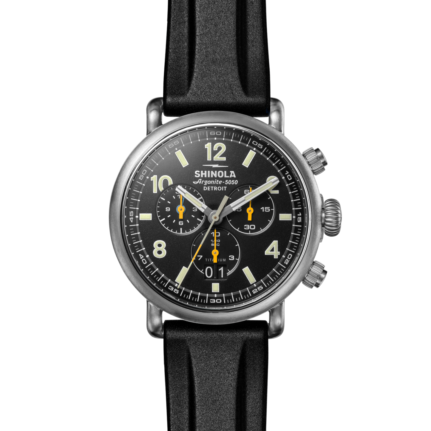 THE RUNWELL CHRONOGRAPH WEST WIND WATCH GIFT SET 42MM | Black