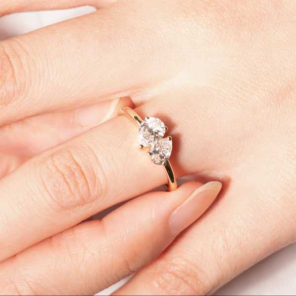 AUBREY | Toi et Moi Pear Lab Grown Diamond Ring