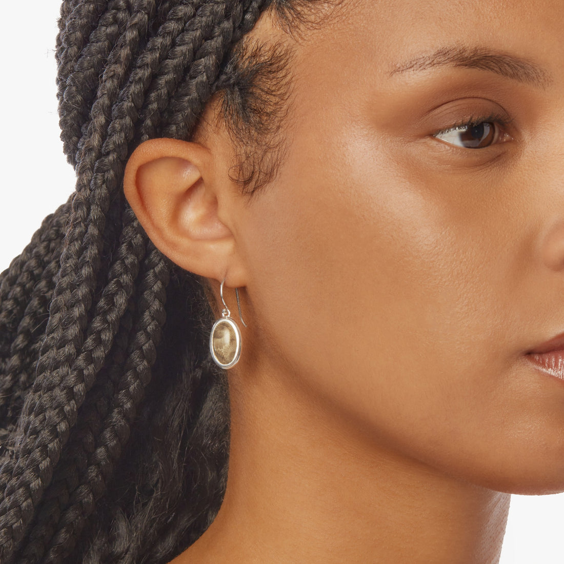 HEIRLOOM PETOSKEY DROP EARRINGS | Sterling Silver