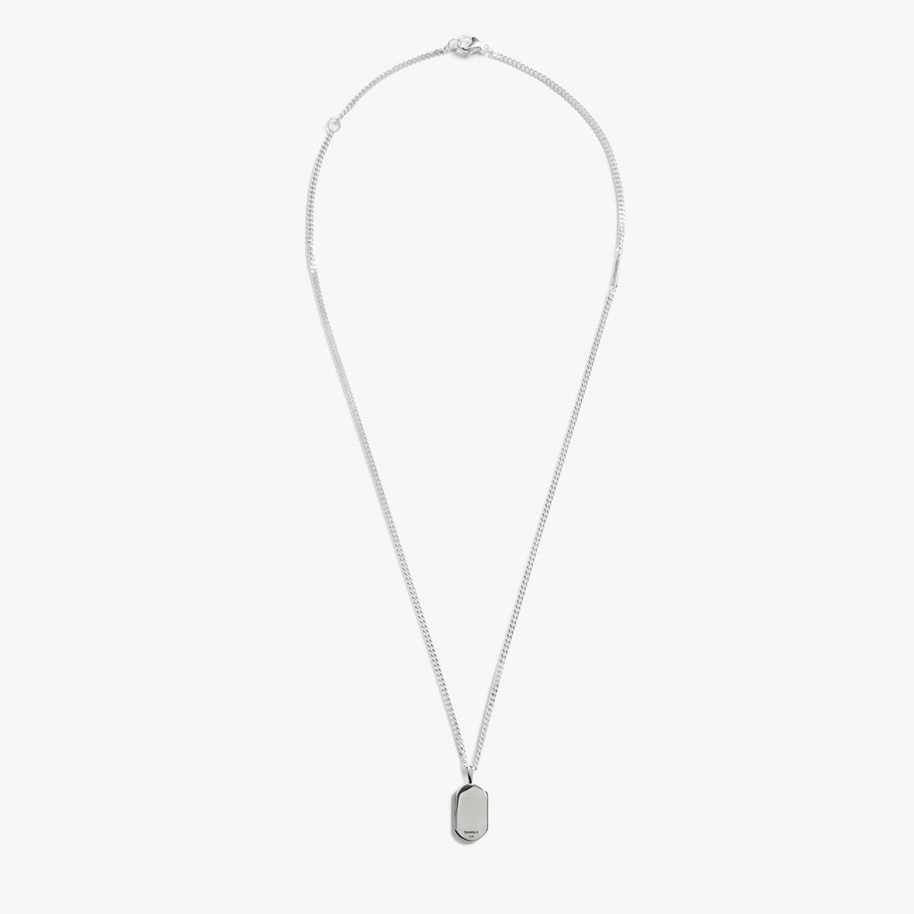 PETOSKEY TAG NECKLACE | Sterling Silver