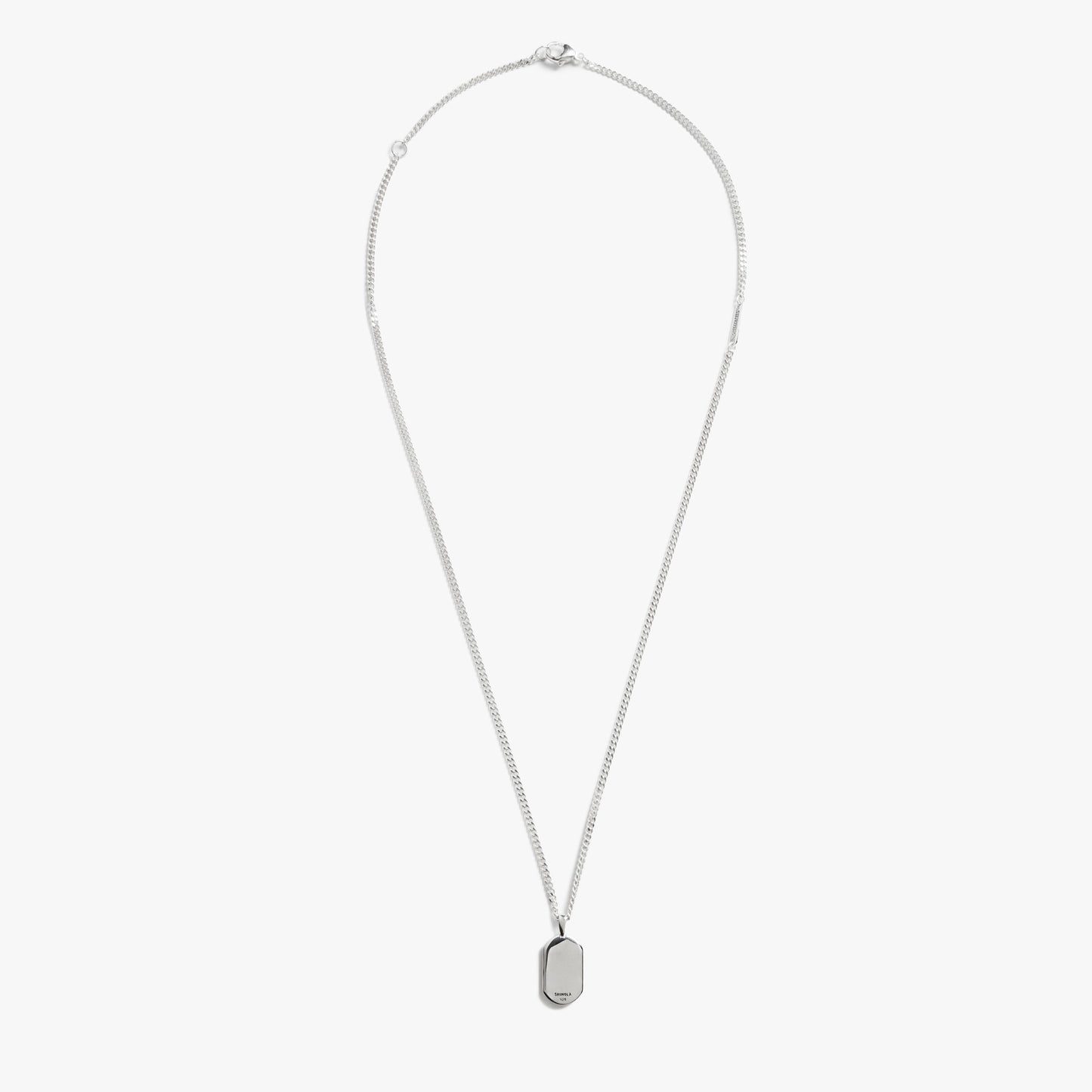 PETOSKEY TAG NECKLACE | Sterling Silver