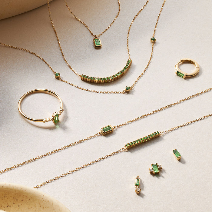 ASPEN | Tsavorite Bezel Bracelet