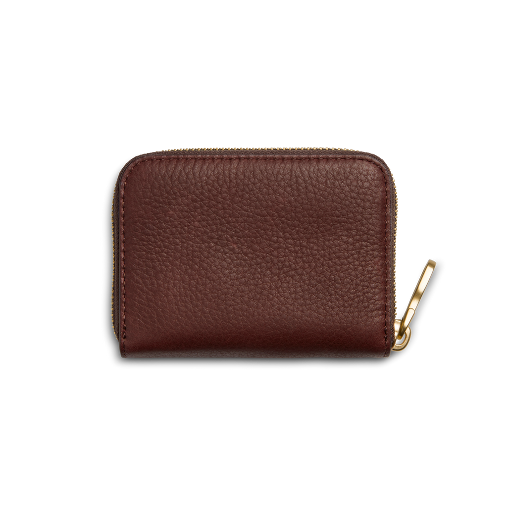 THE POCKET SMALL ZIP AROUND WALLET | Natural Leather