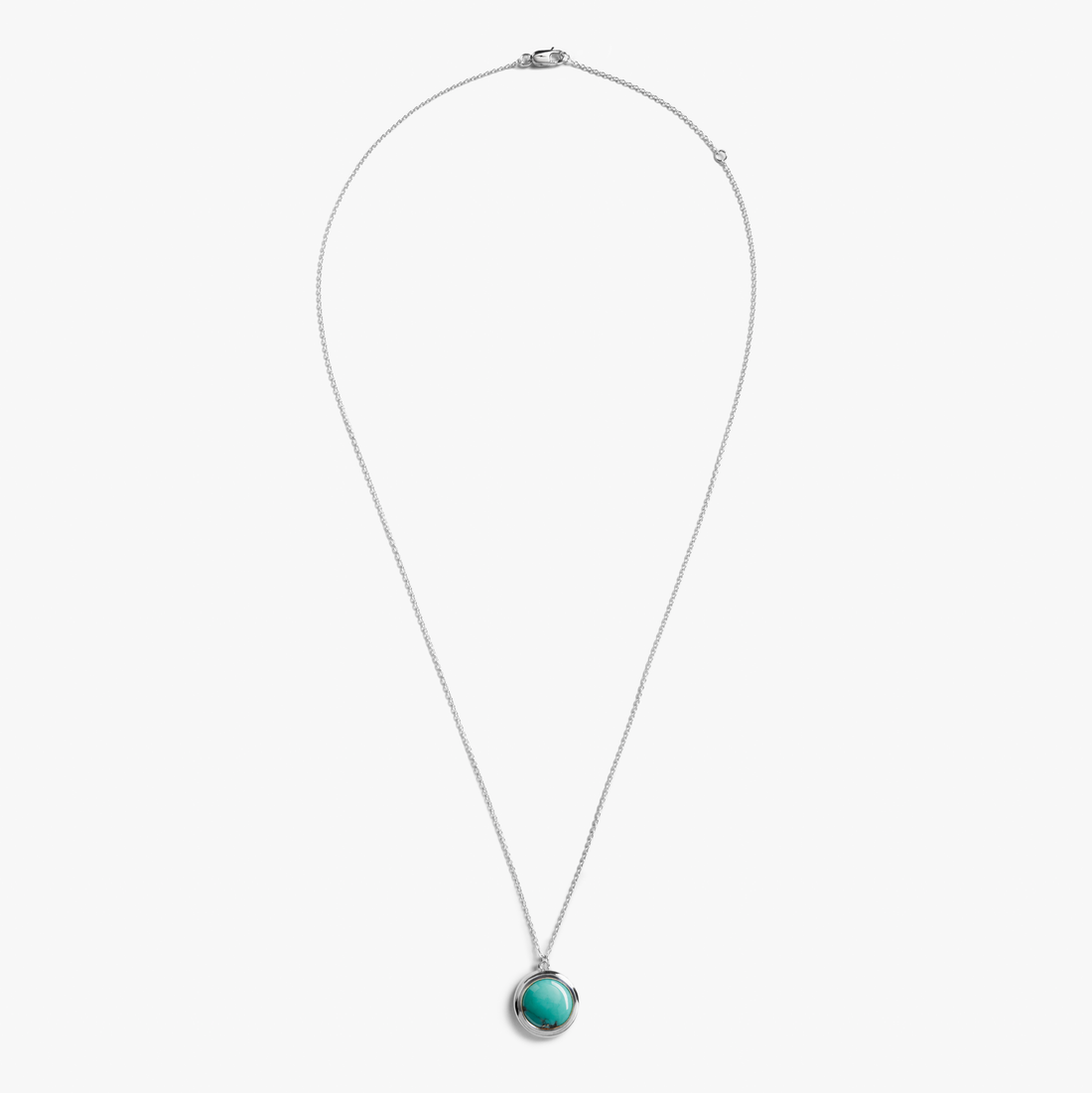 HEIRLOOM TURQUOISE PENDANT NECKLACE | Sterling Silver