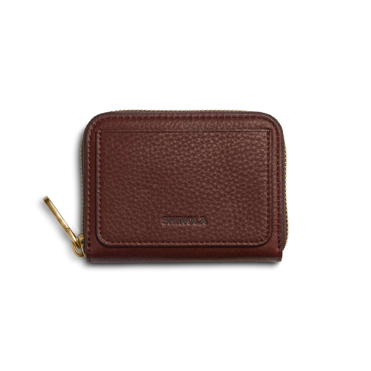 THE POCKET SMALL ZIP AROUND WALLET | Natural Leather
