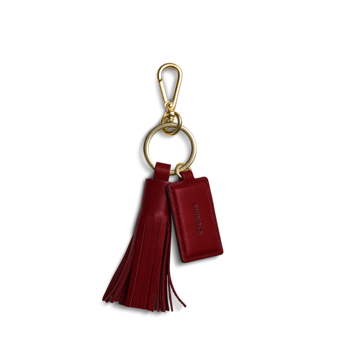 LEATHER TASSEL KEYCHAIN | Natural Leather