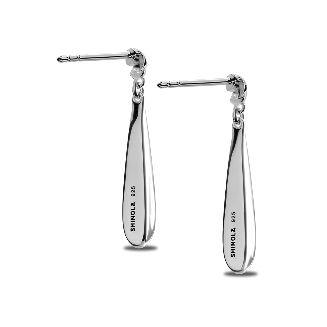 ELONGATED TEARDROP EARRINGS | Sterling Silver