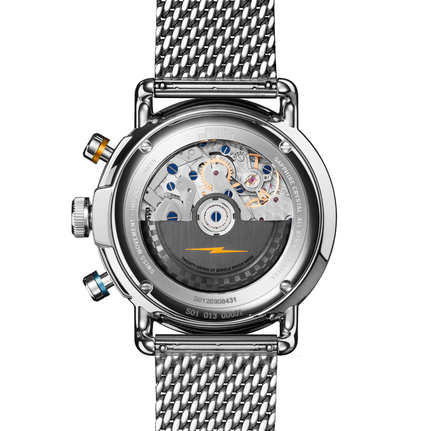 THE CANFIELD SPEEDWAY OPEN ROAD AUTOMATIC CHRONOGRAPH WATCH | Blue