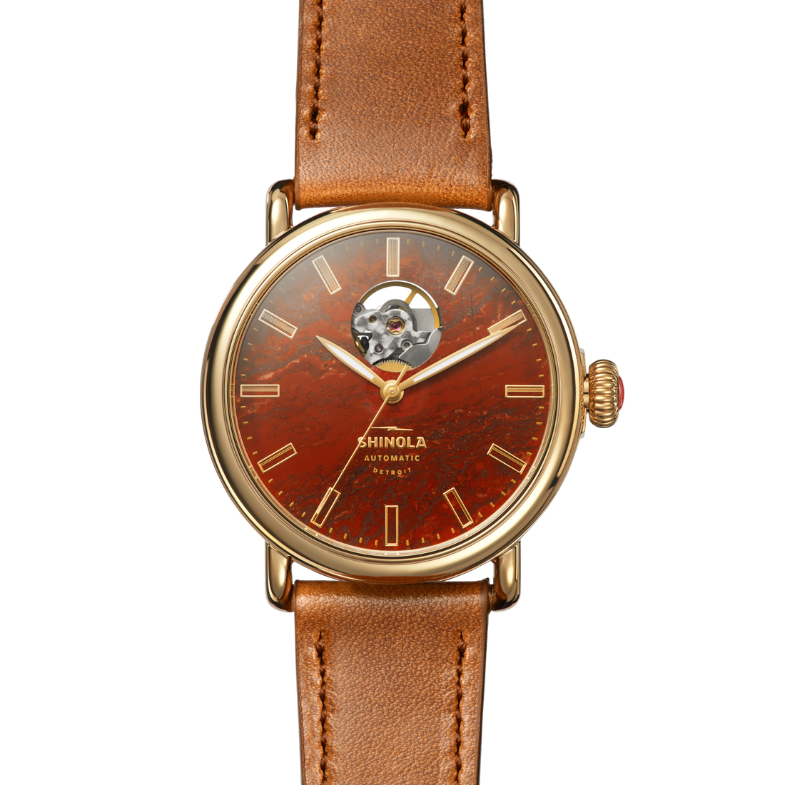 GILDA RADNER RUNWELL AUTOMATIC WATCH | Red Jasper