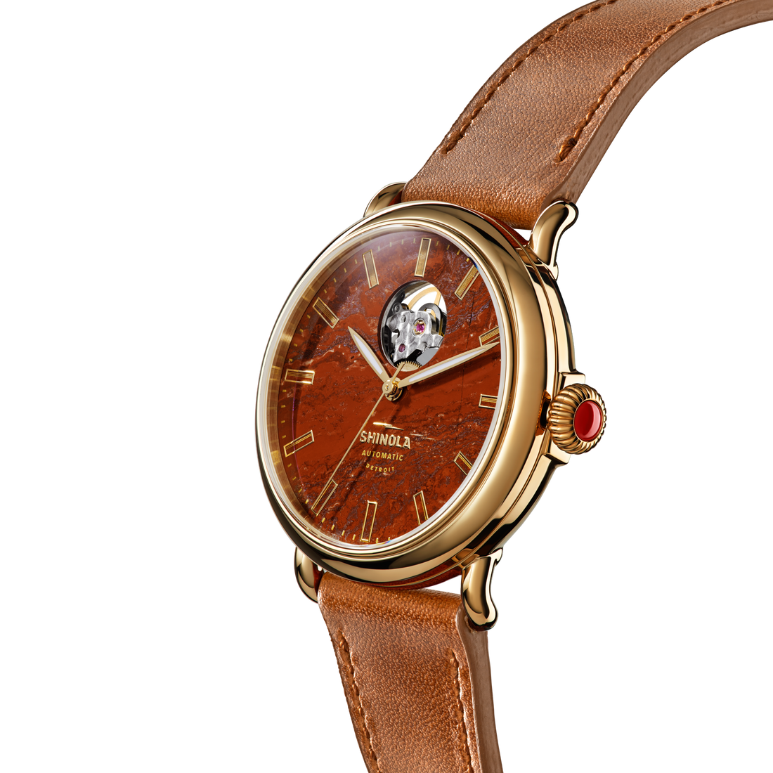 GILDA RADNER RUNWELL AUTOMATIC WATCH | Red Jasper