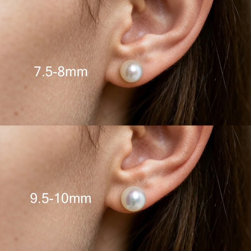 LUNARA | 9.5-10MM Pearl Single Stud Earring