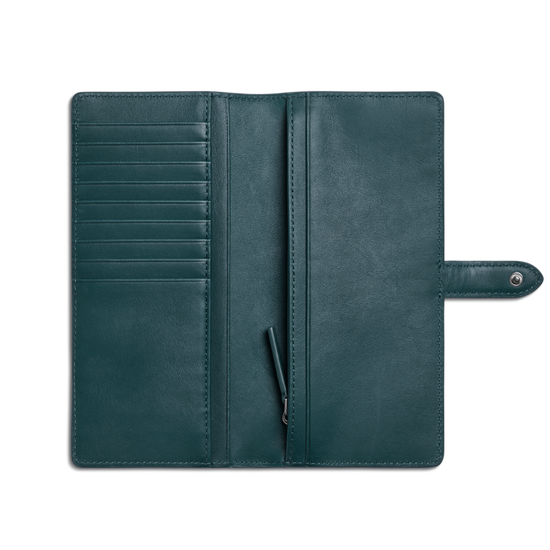 CONTINENTAL SNAP WALLET | Emerald