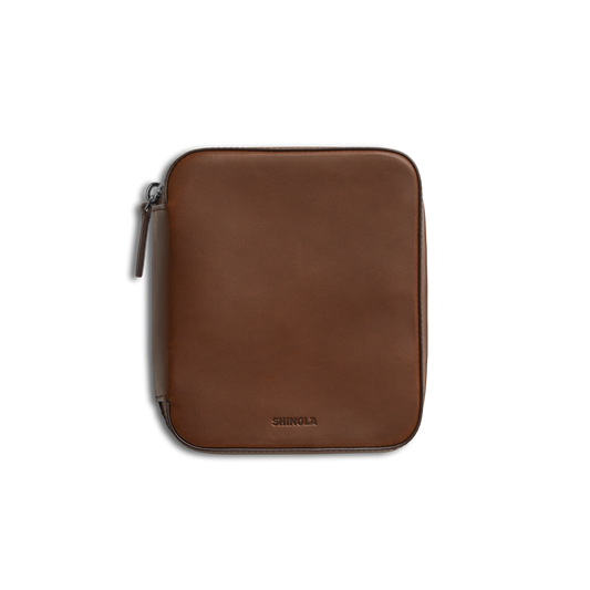 FOUR WATCH TRAVEL CASE | Medium Brown