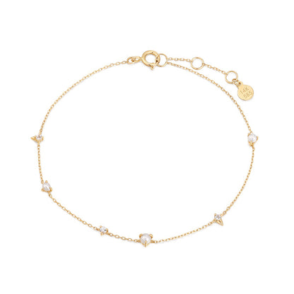 ANDRINA | Pearl and White Sapphire Bracelet