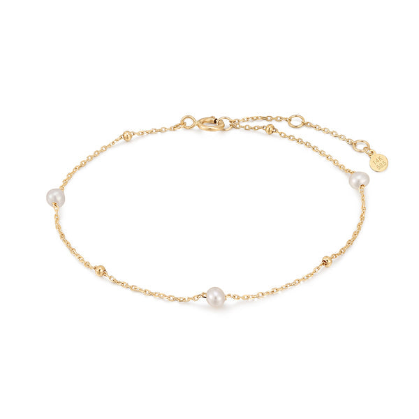 TERESA | Pearl and Gold Beaded Bracelet