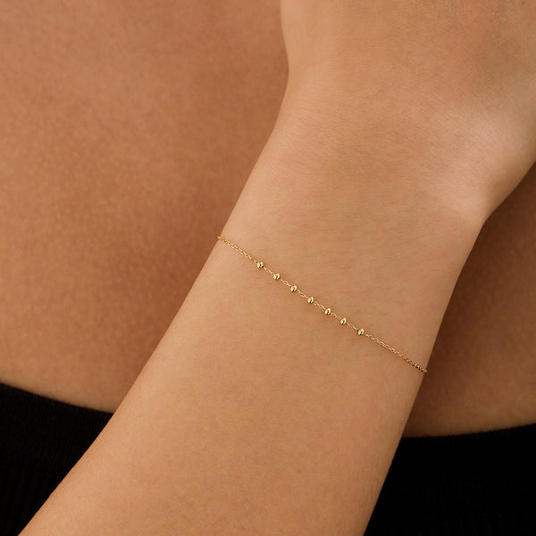 ASTER | 14kt Gold Beaded Bracelet