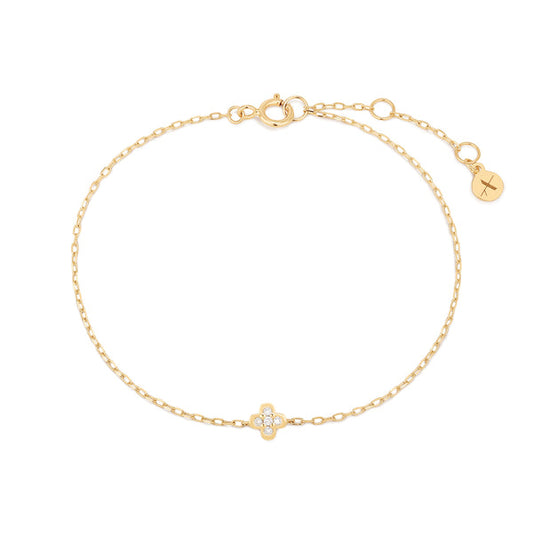 ISOLDE | Lab Grown Diamond Clover Bracelet