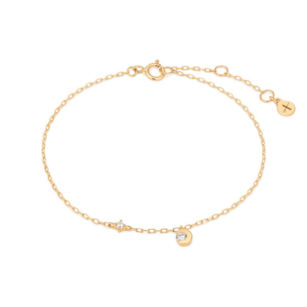 ROSALIND | Half Moon Bezel Lab Grown Diamond Bracelet