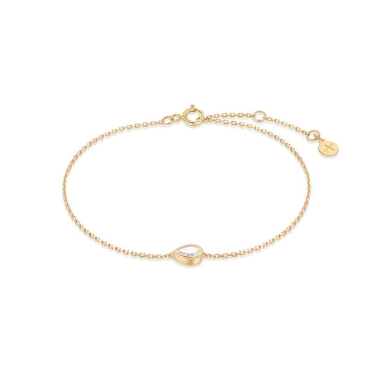 SIRIUS | Bezel Set Pear Shaped Lab Grown Diamond Bracelet
