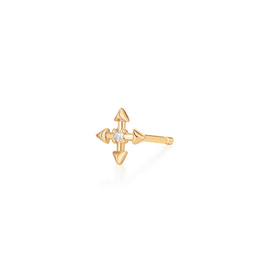 LIESE | Diamond Compass Single Earring