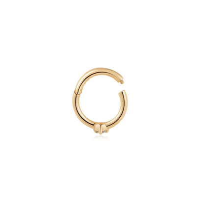 MARLEY | White Sapphire Clicker Hoop