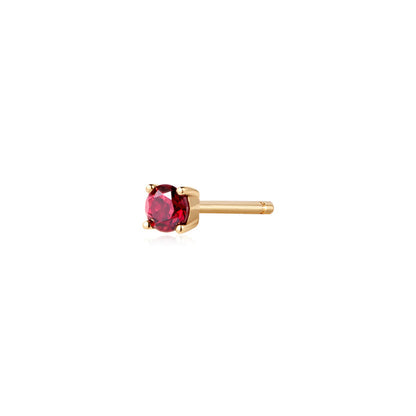 CHARISSA | Lab Ruby Stud Single Earring