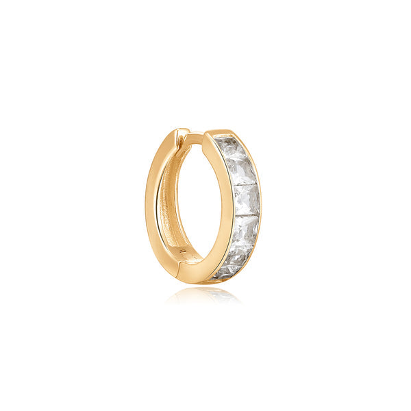 SIENA | White Sapphire Huggie