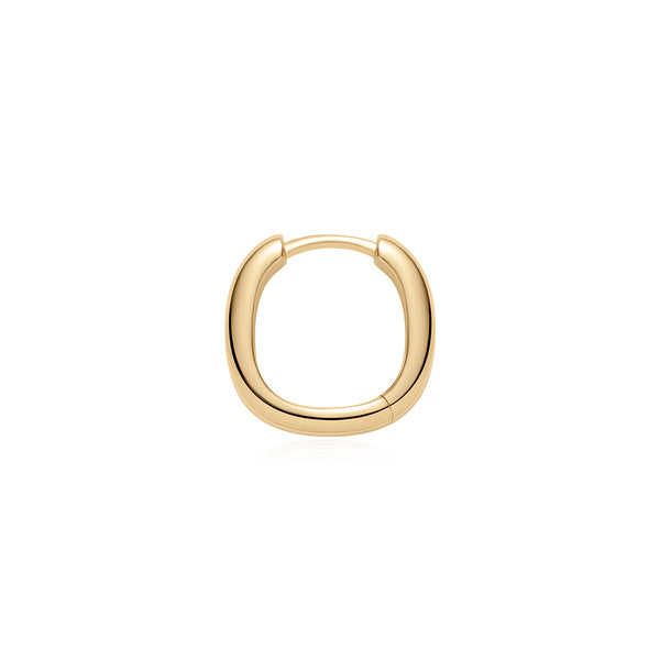 MARYKATE | Narrow Paperclip Huggie Hoop