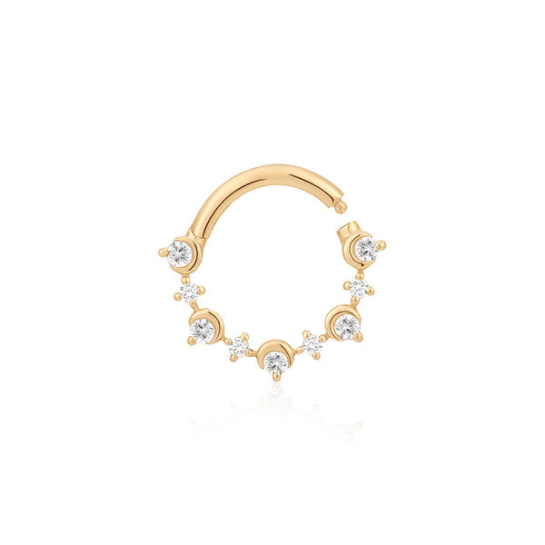 AMARA | Bezel Half Moon Lab Grown Diamond Clicker