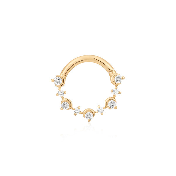 AMARA | Bezel Half Moon Lab Grown Diamond Clicker