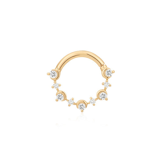 AMARA | Bezel Half Moon Lab Grown Diamond Clicker