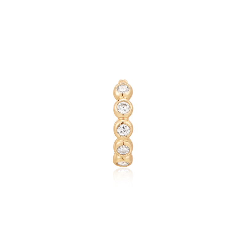 ORION | Bezel Lab Grown Diamond Huggie