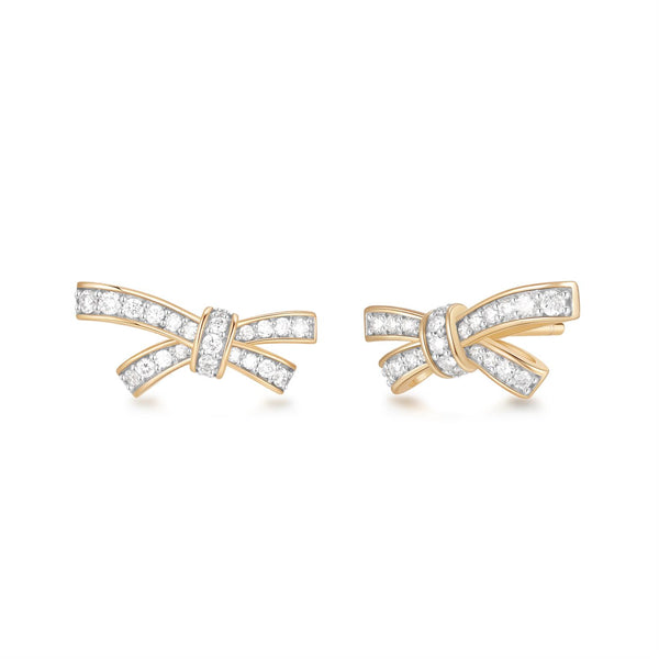 TESS | Lab Grown Diamond Bow Pair Stud Earrings