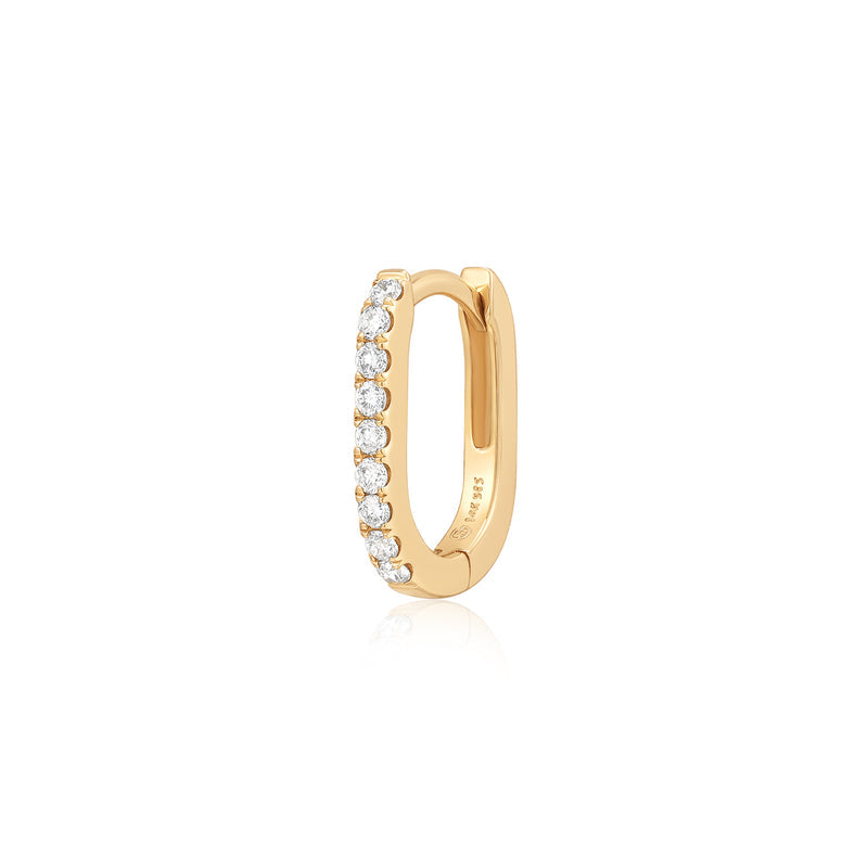 SOLEIL | Bead Set Lab Grown Diamond Huggie
