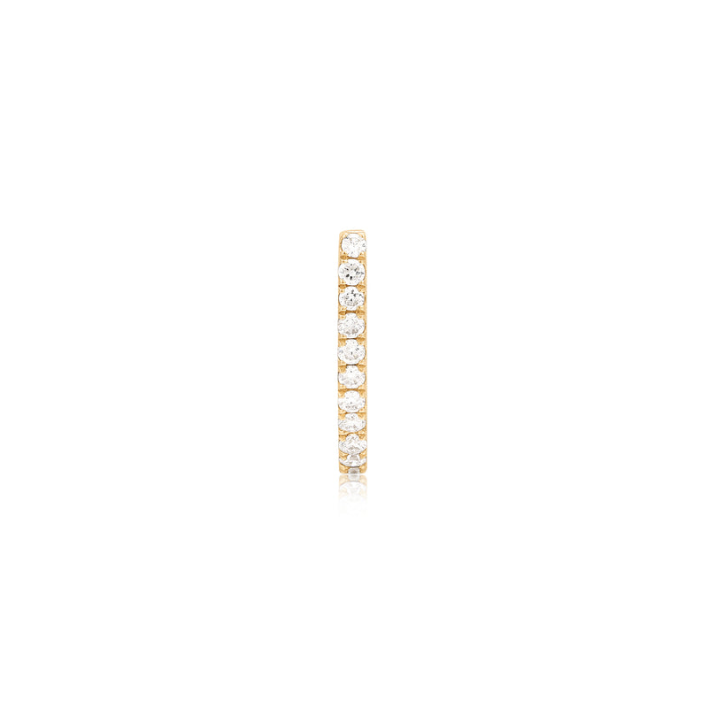 AZURA | Bead Set Lab Grown Diamond Huggie